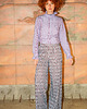 spodnie materiałowe damskie Blue Optic Pants 1
