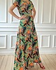 sukienki maxi damskie Maxi sukienka BOHO- kolorowe pióra z dzianiny 2