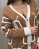 swetry damskie  Długi sweter Camel 3