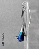 kolczyki wire wrapping Długie kolczyki w kolorze pawiego pióra AKHA 2