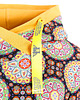 bluza z kapturem damska Bluza kangurka "Mandala" z musztardą 1