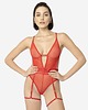 body damskie Czerwone body First Love 4