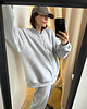 bluza bez kaptura damska Bluza Bomber grey na zamek 7