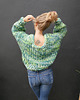 kardigany damskie Kolorowy krótki sweter kardigan  organic merino 3