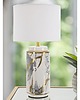 lampy stołowe Lampa Stołowa Lampa Stojąca Ceramiczna Glam Bianco 2