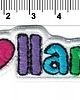 naszywki na ubrania Naszywka naprasowanka I LOVE LAMA termoprzylepna haft 7,3x2,3cm 1
