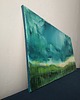 obrazy Obraz ręcznie malowany na płótnie 50x100 cm - abstrakcyjny pejzaż 3