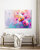 obrazy Obraz na płótnie - 100x70 cm - Energetyczne maki (1-0590) 2