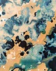 obrazy POCZĄTEK I 80x80 cm Akryl na płótnie Duży obraz abstrakcyjny do salonu 3