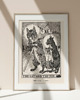 plakaty Plakat vintage szkic cat fox - LIS I KOT 1