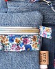 portfele damskie Porfelik jeansowy z kwiatuszkami 2