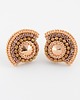 kolczyki swarovski Kolczyki Swarovski Wachlarze rose gold 2