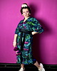 szlafroki damskie KIMONO turkus / szlafrok / kopertowa sukienka, autorski wzór 100% wiskoza 1