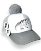 czapki dziecięce Szara czapka z daszkiem Pom Pom Cap T-rex 3