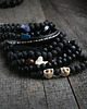 biżuteria męska Męska bransoletka :: black lava & skull :: RED 1
