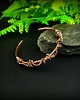 bransoletki wire wrapping Bransoleta mankietowa  z turmalinem 2