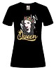 t-shirt damskie Koszulka damska czarna Queen 1