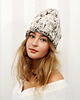 czapki damskie CZAPKA CHAPOOSIE Beige & Brown 2