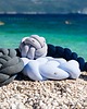 poduszki do pokoju dziecka MINI Supeł Ball  baby blue 1