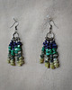 kolczyki - inne Długie optymistyczne kolczyki szafirowo-zielone 2