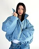 kurtki damskie Krótka kurtka bomber denim light blue 4