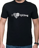 t-shirty męskie Koszulka T-SHIRT. I love cycling, dwustr. nadruk 1