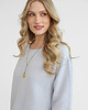 sukienki midi damskie Lniana Sukienka PEONY LIGHT GRAY 4