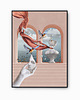plakaty Surrealistyczny Plakat "Healing" Kolaż 3