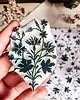 stemple Pieczątka z polnym kwiatem do dekorowania, stempel w stylu art nouveau 3