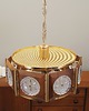 lampy wiszące Żyrandol mosiężny, duński design, lata 70, produkcja: Dania 1