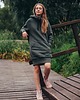 bluza z kapturem damska Bluza LUZAK khaki 5