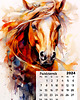kalendarze i plannery Kalendarz 2024 - Konie - 13x18 cm 3