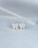 kolczyki ceramiczne Kolczyki porcelanowe ZĘBY 2