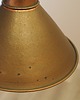 lampy wiszące Mosiężna lampa wisząca, stożkowy klosz, Dania, lata 60. 8