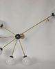 lampy wiszące Żyrandol Stilnovo 60s mosiądz szkło 6xE14 vintage 7