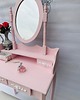 lustra stojące i wiszące Toaletka kosmetyczna z dużym lustrem, shabby chic 3