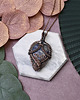 wisiory Miedziany wisiorek wire wrapping z sodalitem #475 2