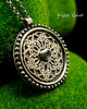 wisiory Naszyjnik Mandala - Topaz Swiss Blue Srebro 4