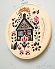 Ozdoby na ścianę Sielska chata - haft w tamborku 20 cm 4