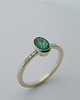 pierścionki złote Pierścionek złoty ze szmaragdem i brylantami 1