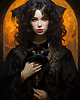 plakaty Portret Czarownicy - Plakat - Druk - Czarownica, Wiedźma, Halloween #22 1