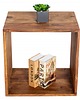 stoliki kawowe Stolik, mini regał, półka Cube drewno sheesham 45cm 1