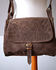 torby na ramię SUROWA BARONOWA Motyw Suche Trawy Torebka  Skóra Naturalna Bury Brąz 7
