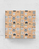 akcesoria różne papier do pakowania - funny faces 006 kraft 1