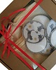 woreczki wielorazowe Box prezentowy DLA NIEJ zero waste SZARE KOTY 1