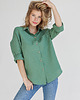 koszule damskie  Lniana koszula 100% len EUCALYPTUS GREEN 6