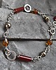 bransoletki z kamieni naturalnych Karneol, bursztyn, piryt - bransoletka 2