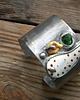bransoletki wire wrapping Kropkowana muszla  -  bransoleta mankiet CUFF 2
