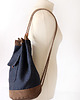 torebki różne  worek plecak-navy blue&brown&stripes-zamówienie 4