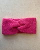 opaski do włosów Opaska z alpaki i jedwabiu różowa 2